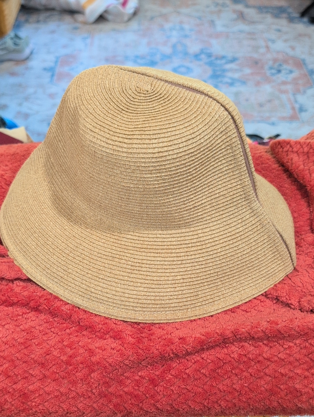San Diego Hat Company Tan Woven Bucket Hat